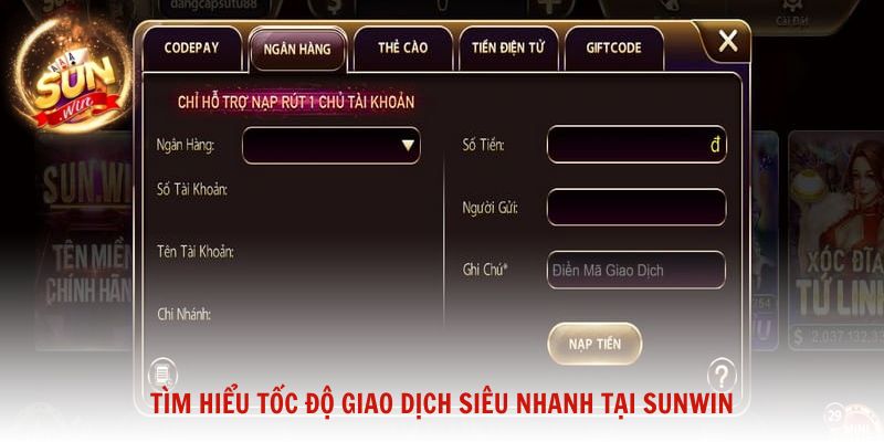 Tìm hiểu tốc độ giao dịch siêu nhanh tại Sunwin